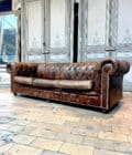 Canapé Chesterfield Marron