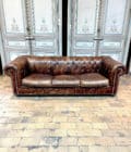 Canapé Chesterfield Marron front