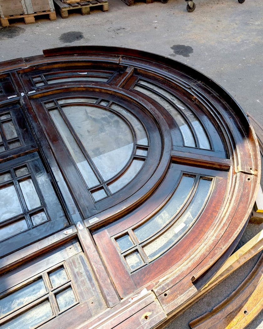 Large top back restaurant door