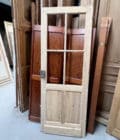 Porte vitrée décapée 79x211,5cm