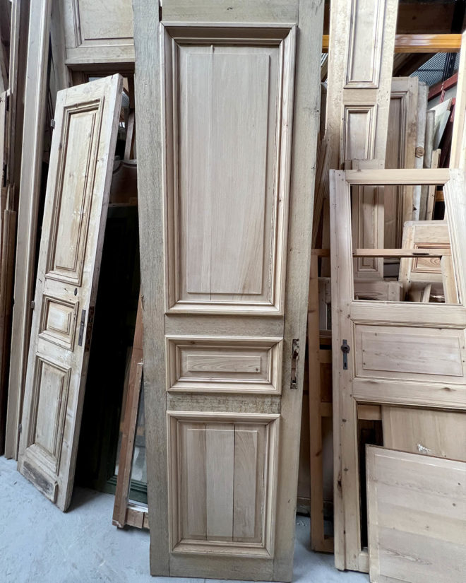 Porte décapée style haussmannien 69,5x248cm