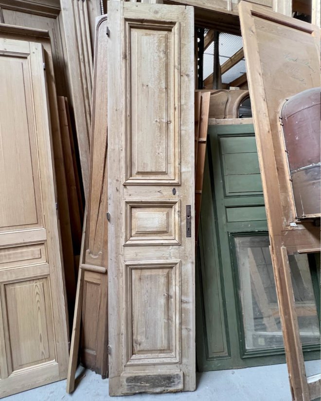 Porte décapée style haussmannien 56x254cm