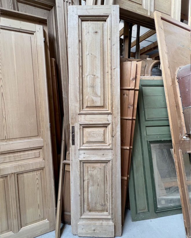 Porte décapée style haussmannien 56x254cm