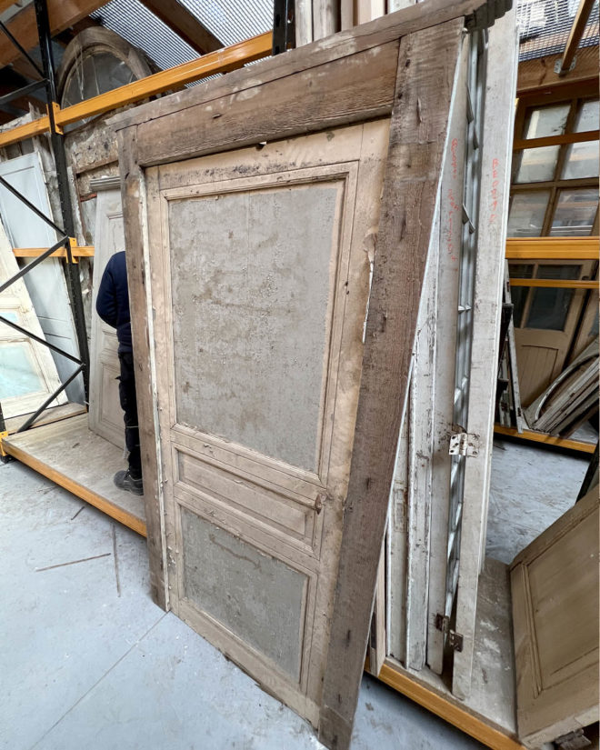 Porte de placard avec bâti 110x217cm