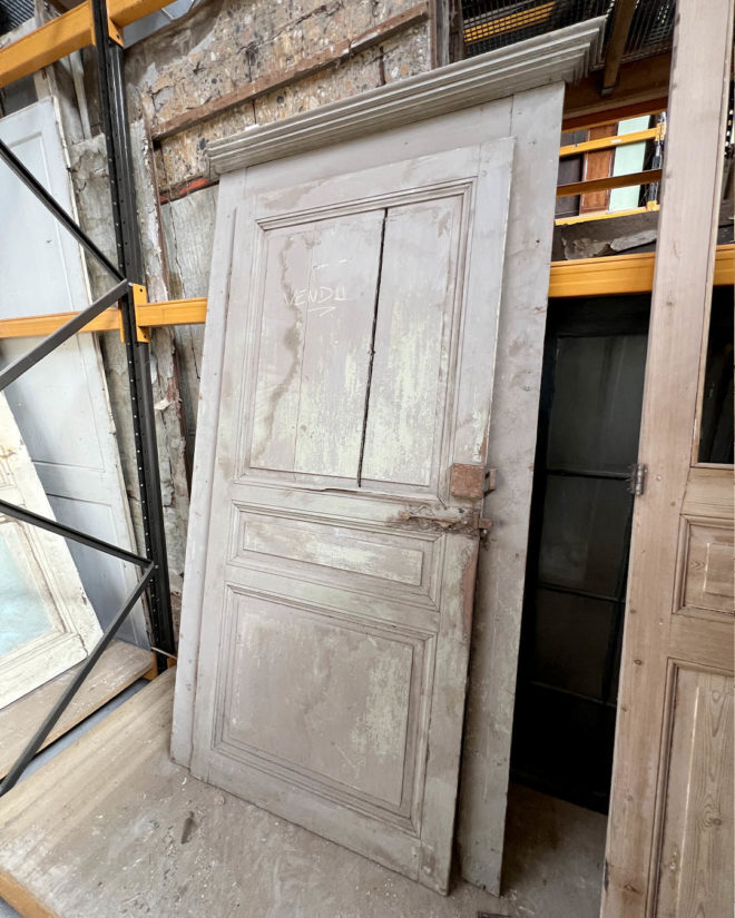 Porte de placard avec bâti 110x214cm