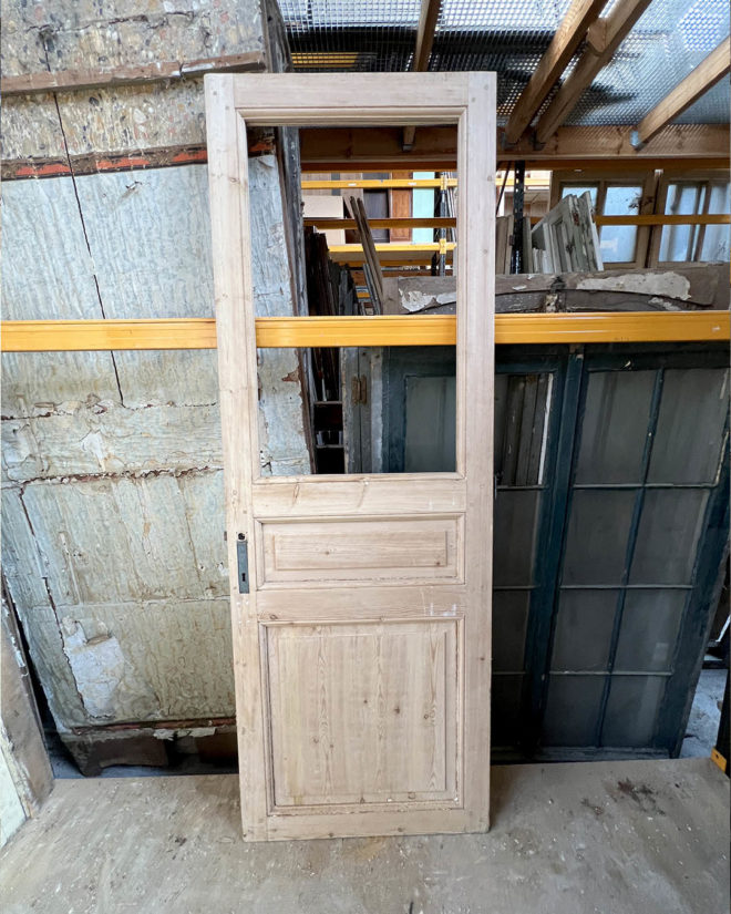 Porte vitrée décapée 78,5x226cm