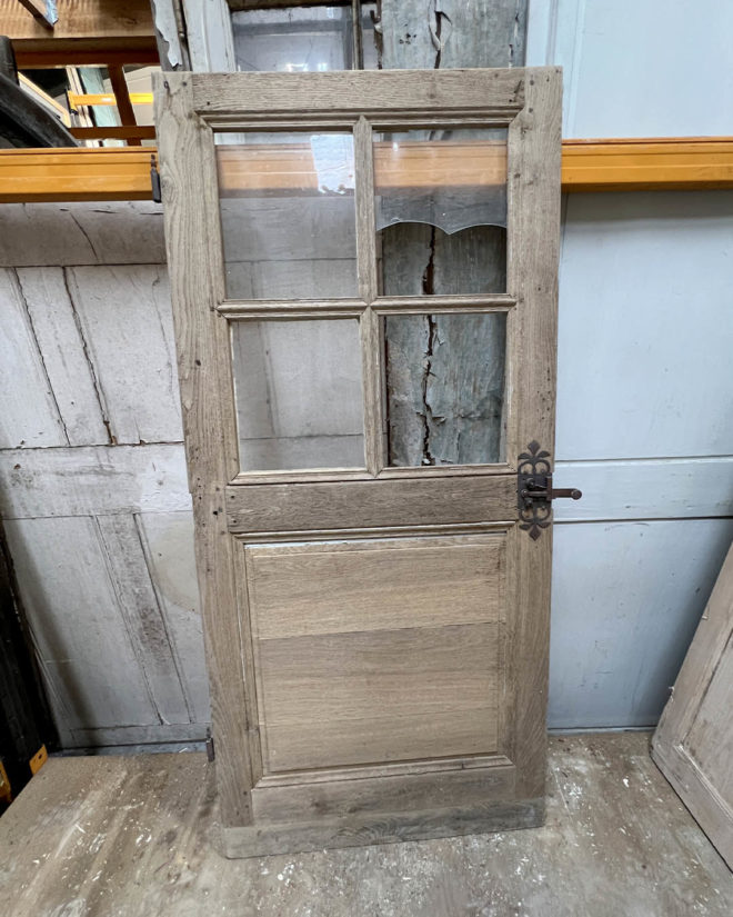 Porte vitrée décapée 82x176cm