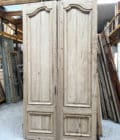Double porte décapée style Louis XV 160x303cm