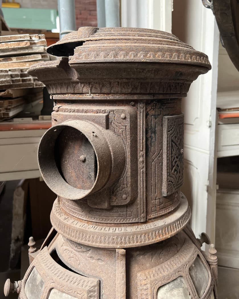 Heating stove details