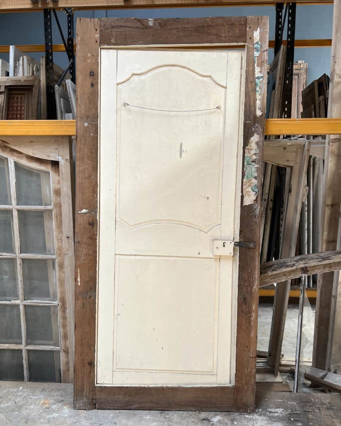 Porte de placard avec bâti style Louis XV 102x213cm