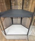 Vitrine en fer martelé