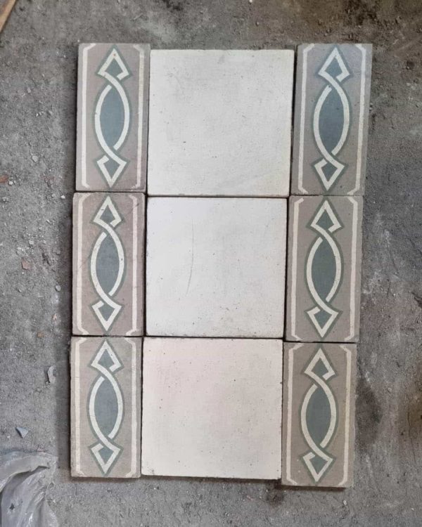 Cement tile frieze 21m linear