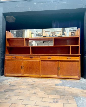 Back bar in spruce front