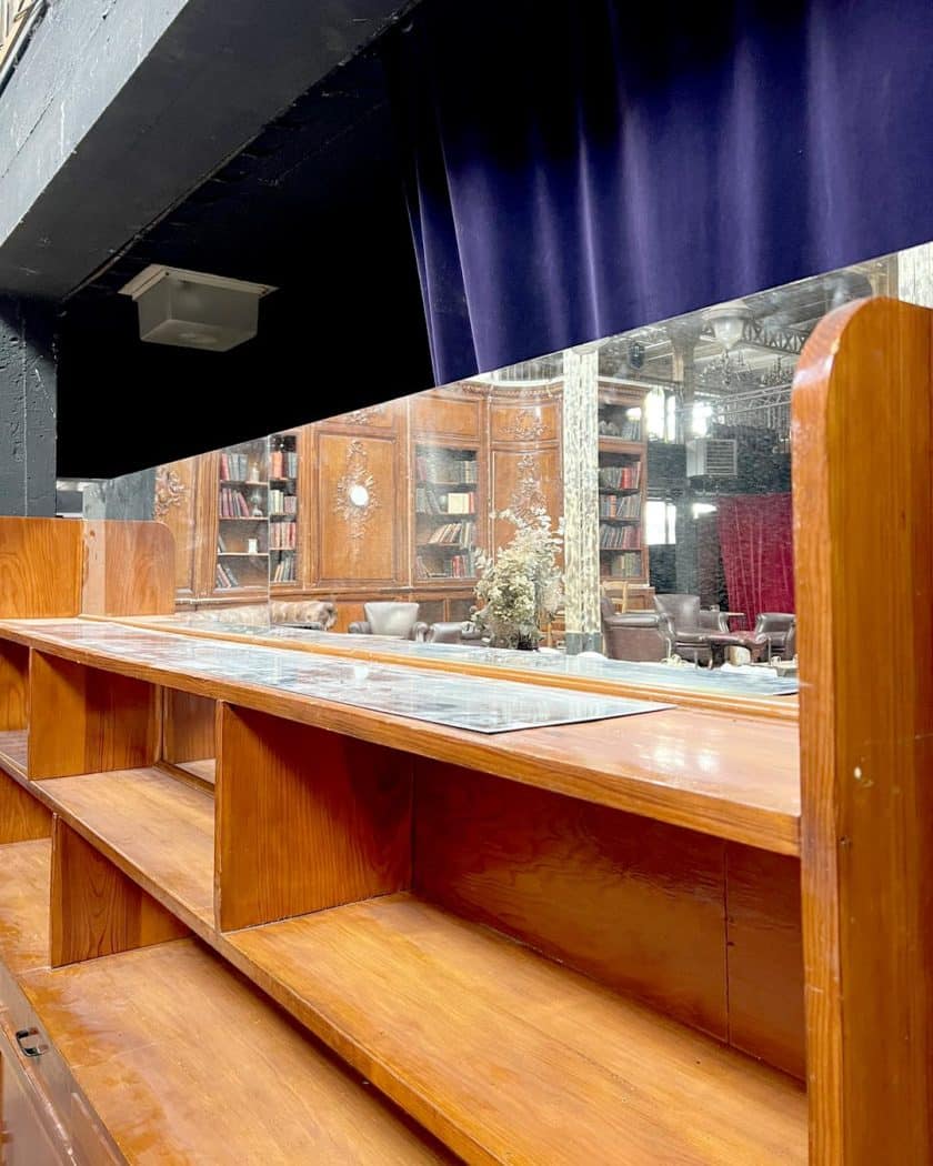 Arrière bar en sapin top side