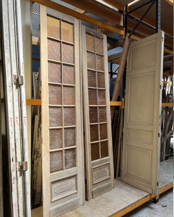 Paire de porte vitrée 67x290cm