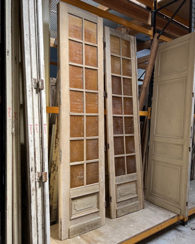 Paire de porte vitrée 67x290cm