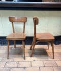 Chaise bistrot avec pied compas