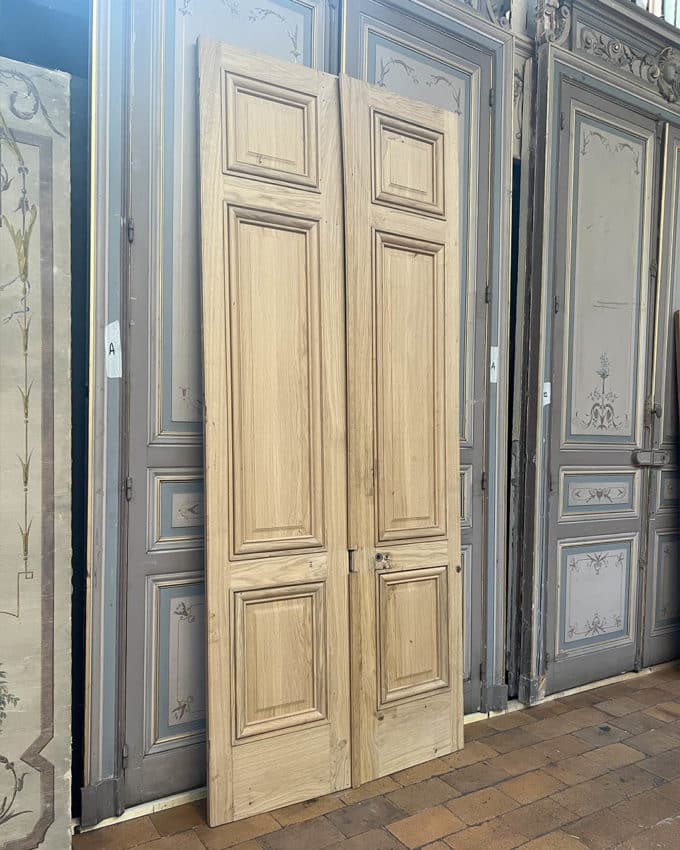 Double porte en chêne 105,5x249cm
