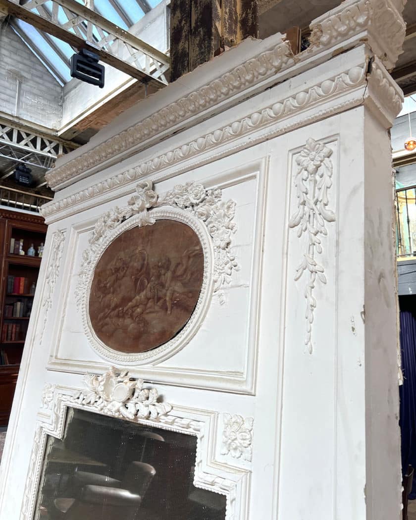 Louis XVI style trumeau with sanguine 141.5x261x21cm