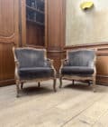 Paire de fauteuils d'esprit Louis XV