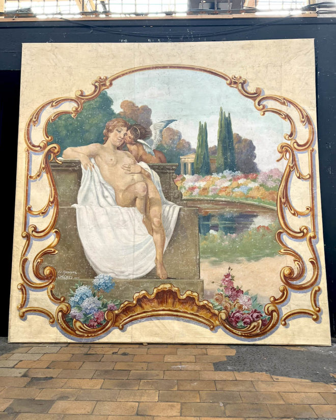 Large Painted Canvas