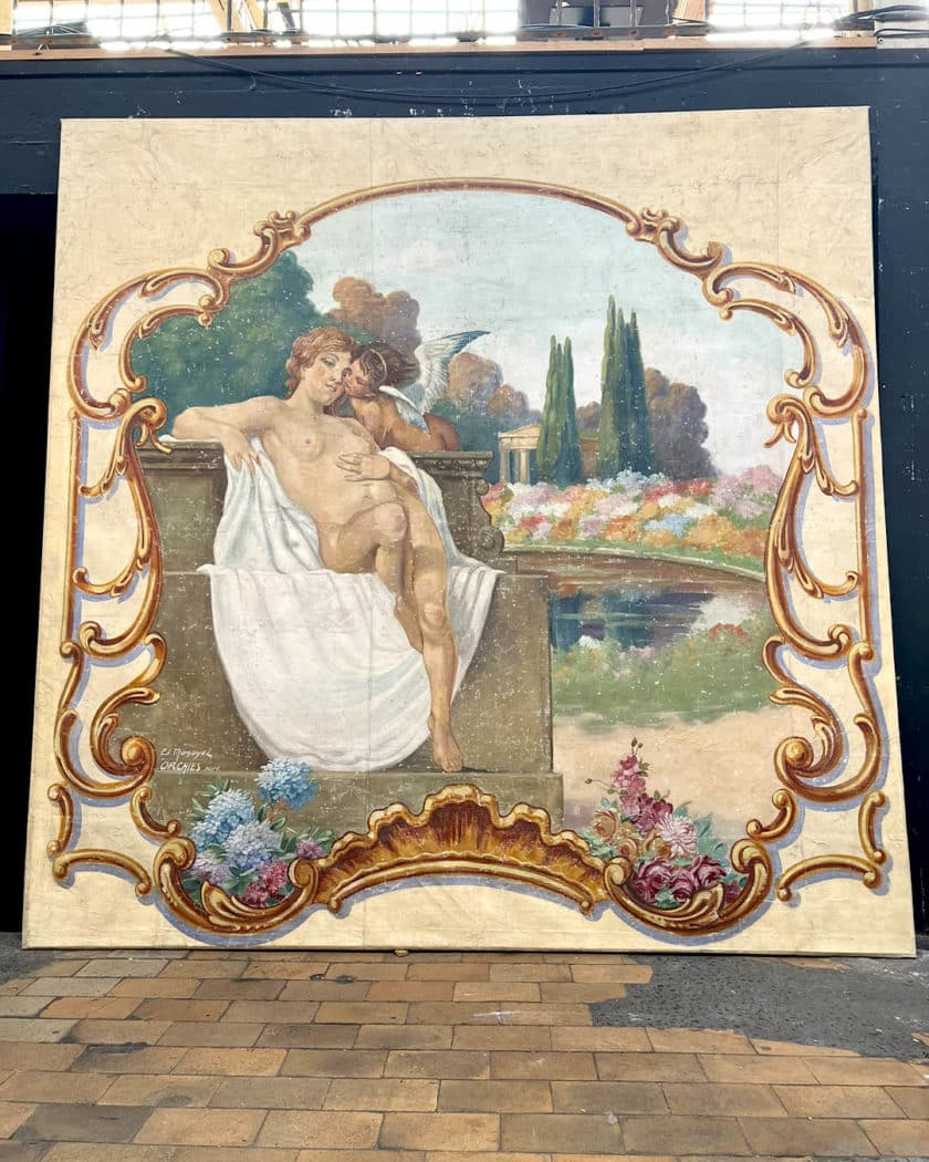Large Painted Canvas