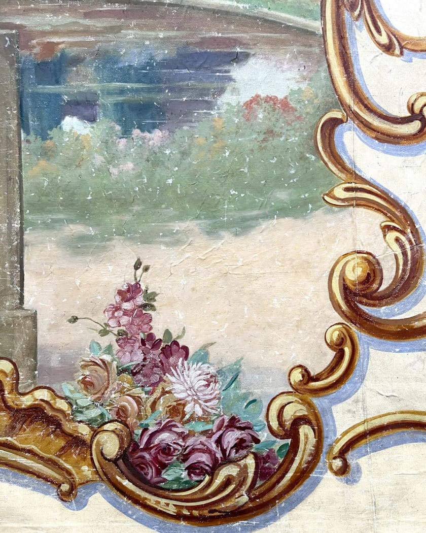 Large side-painted canvas