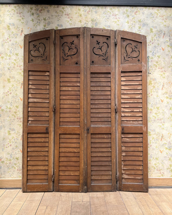 Quadriptych of shutters