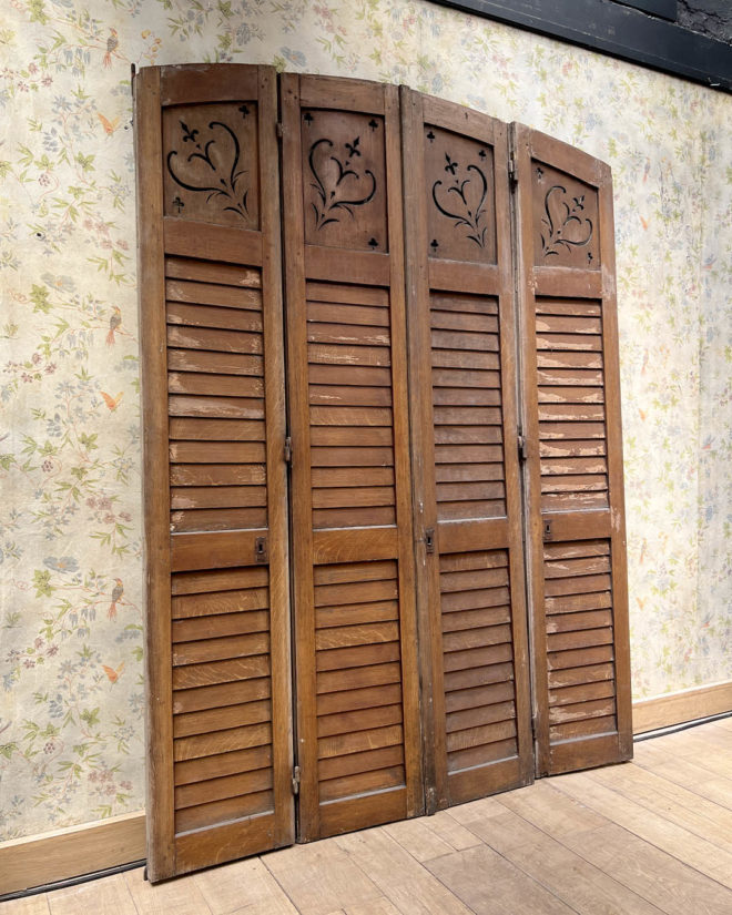 Quadriptych of shutters