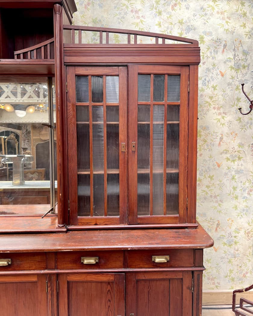 Comptoir de bar avec arrière bar début XXe