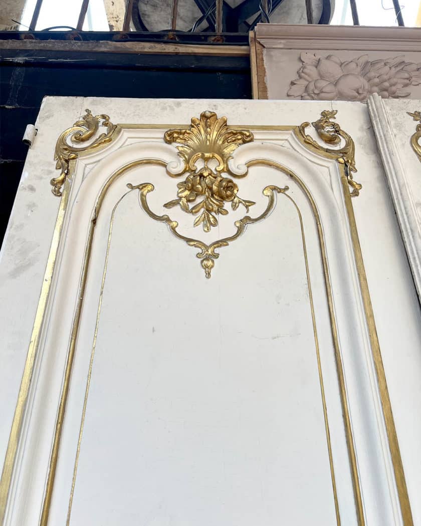 Lot de doubles portes d'esprit Louis XVI