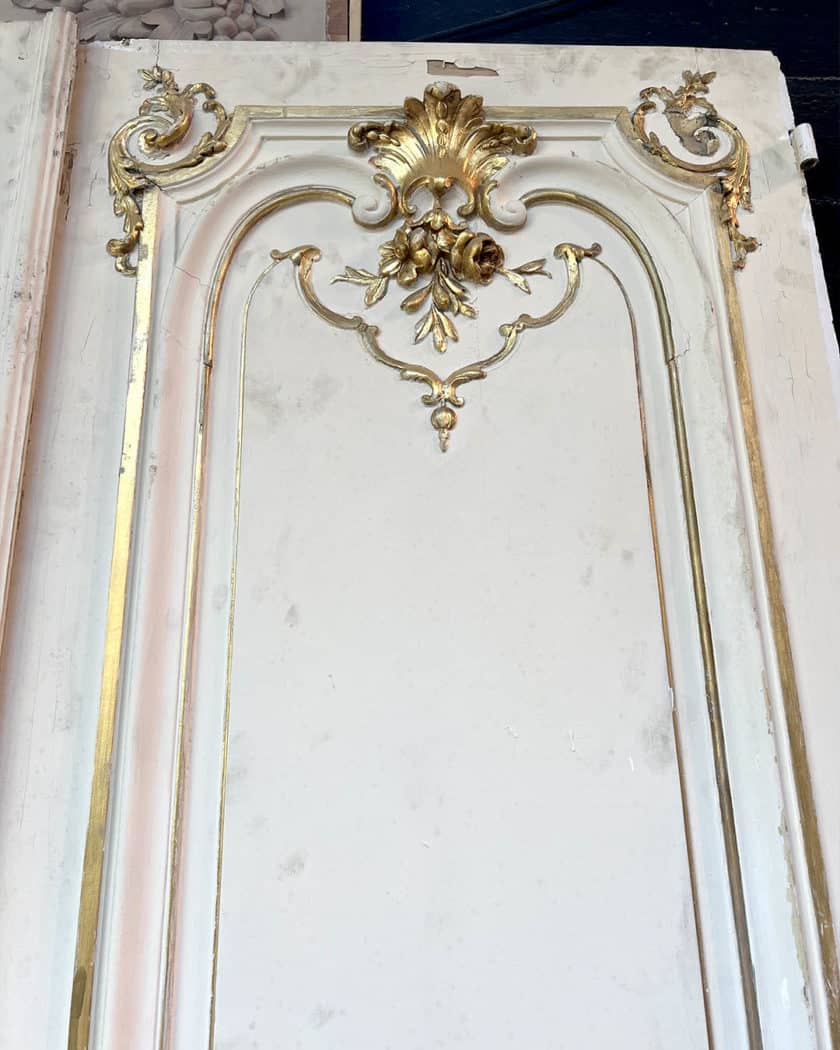 Lot de doubles portes d'esprit Louis XVI