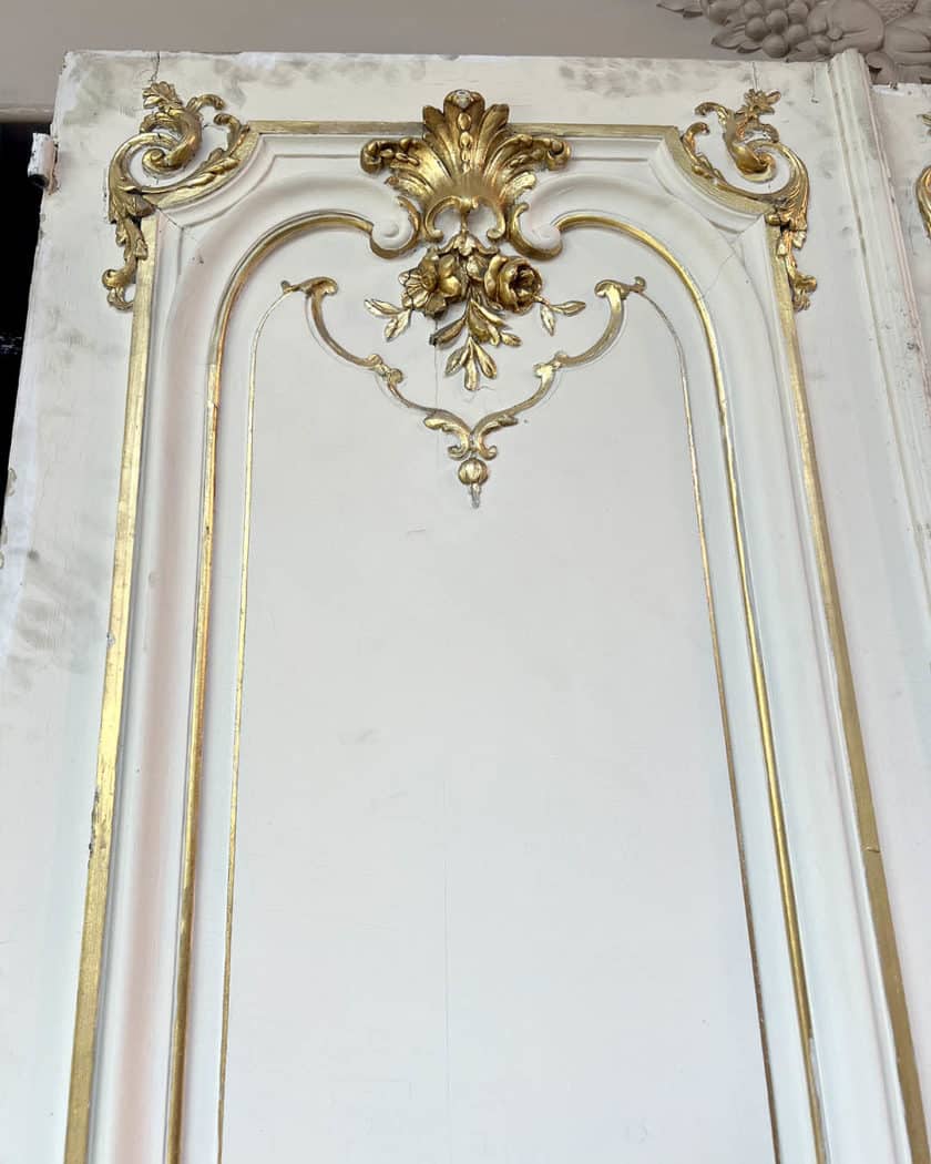 Lot de doubles portes d'esprit Louis XVI