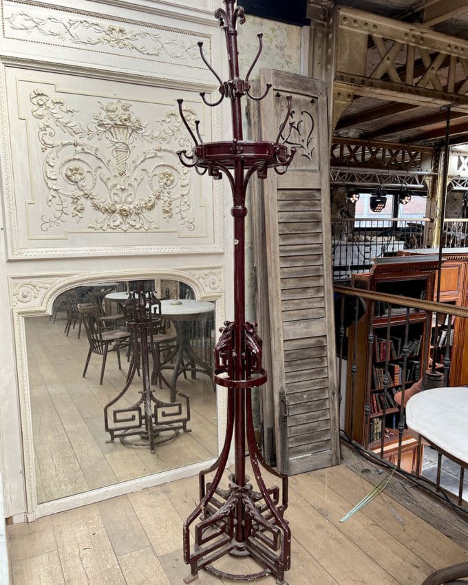 Porte manteau en fonte style Art nouveau