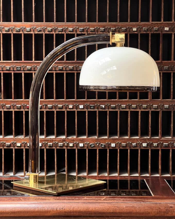 Lampe Italienne de Bureau avec son applique par Venini