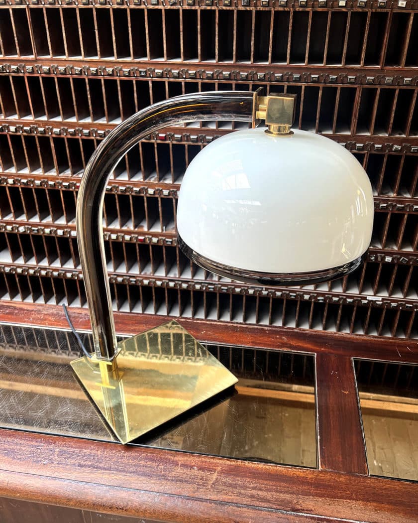 Lampe Italienne de Bureau avec son applique par Venini
