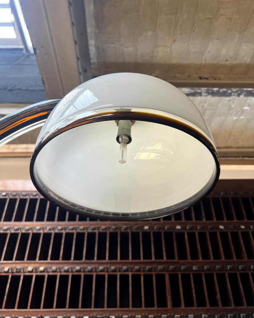 Lampe Italienne de Bureau avec son applique par Venini