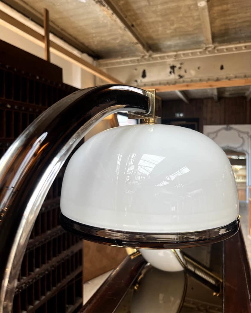 Lampe Italienne de Bureau avec son applique par Venini