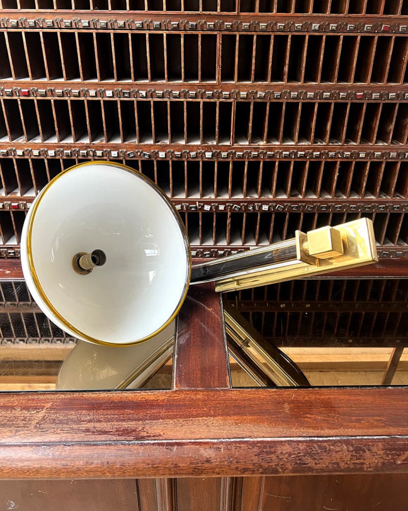 Lampe Italienne de Bureau avec son applique par Venini