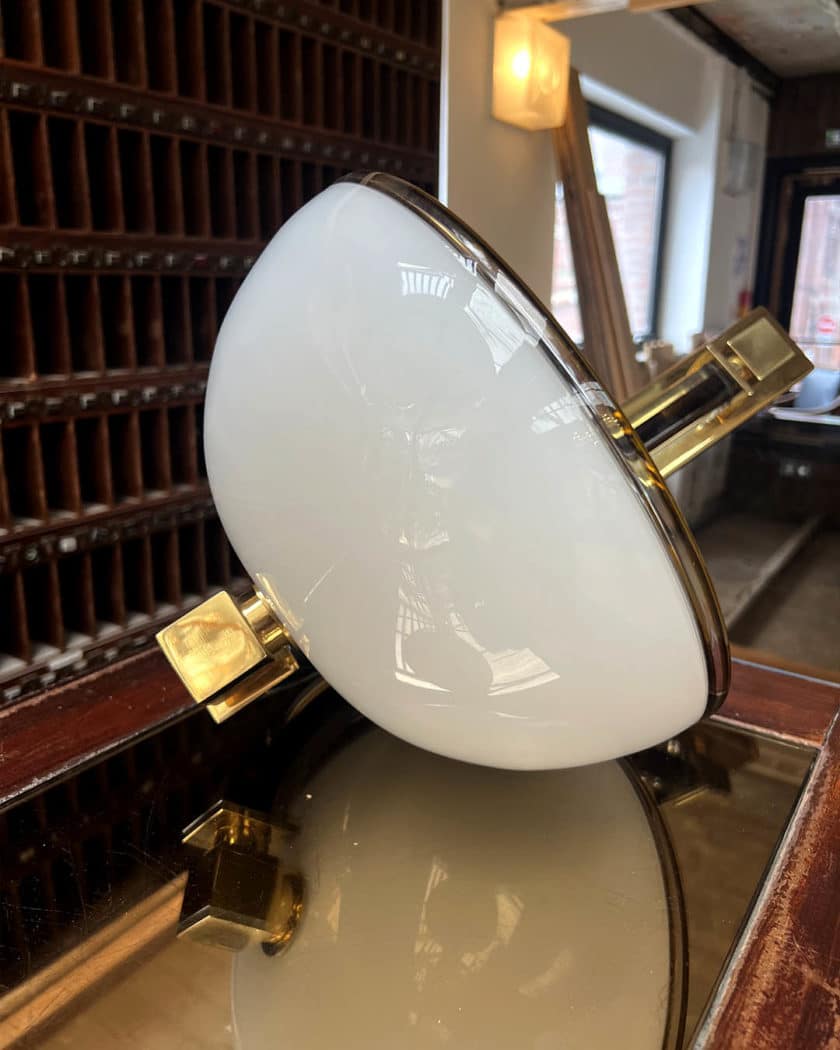 Lampe Italienne de Bureau avec son applique par Venini