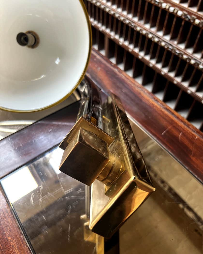 Lampe Italienne de Bureau avec son applique par Venini