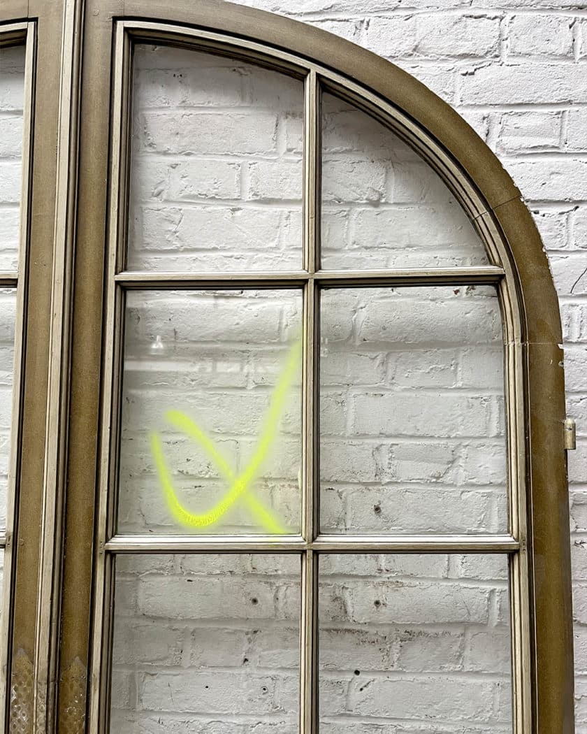double porte arrondie 245x147 cm detaiols