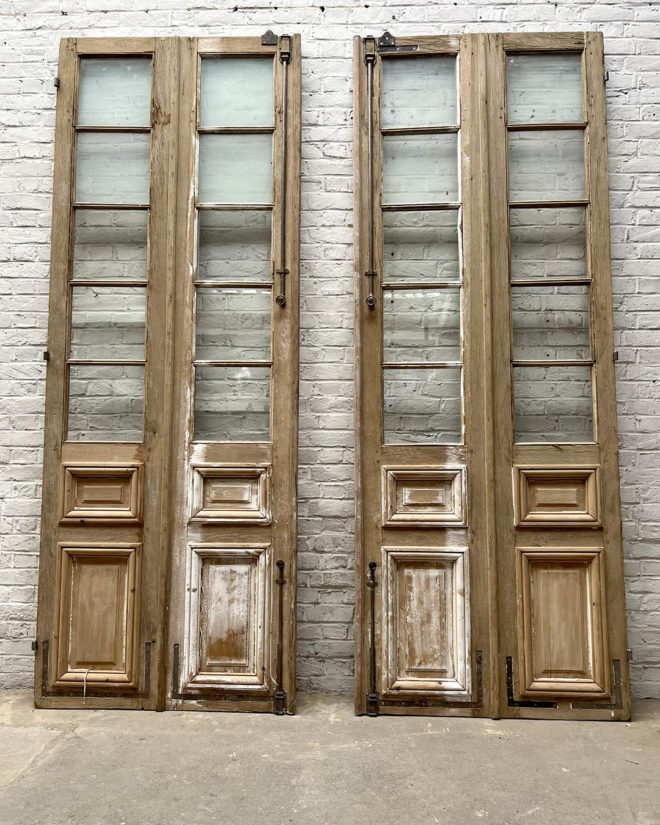 Pair of glass doors 286x107 cm