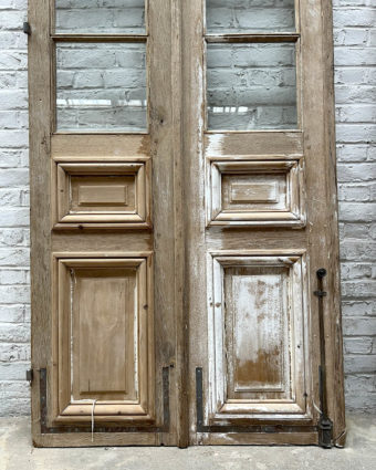 Pair of glass doors 286x107 cm down