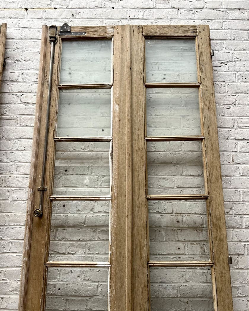 Paire de portes vitrées 286x107 cm top 1