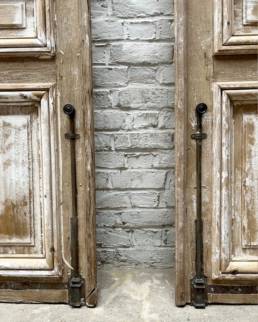 Paire de portes vitrées 286x107 cm details