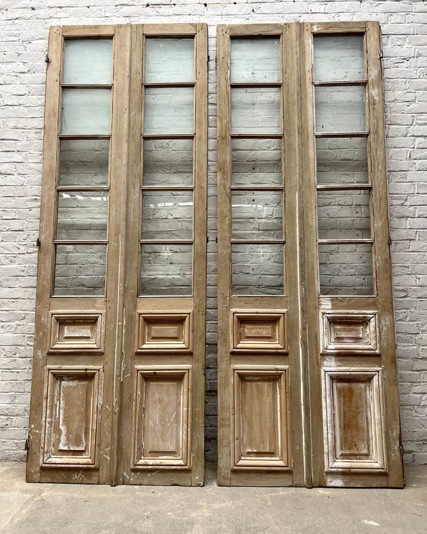 Paire de portes vitrées 286x107 cm back