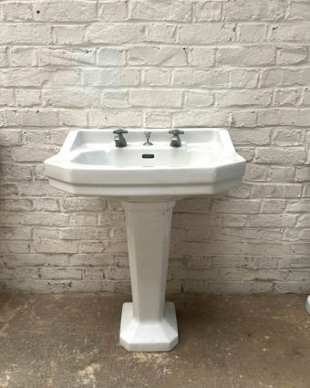 Antique art deco washbasins
