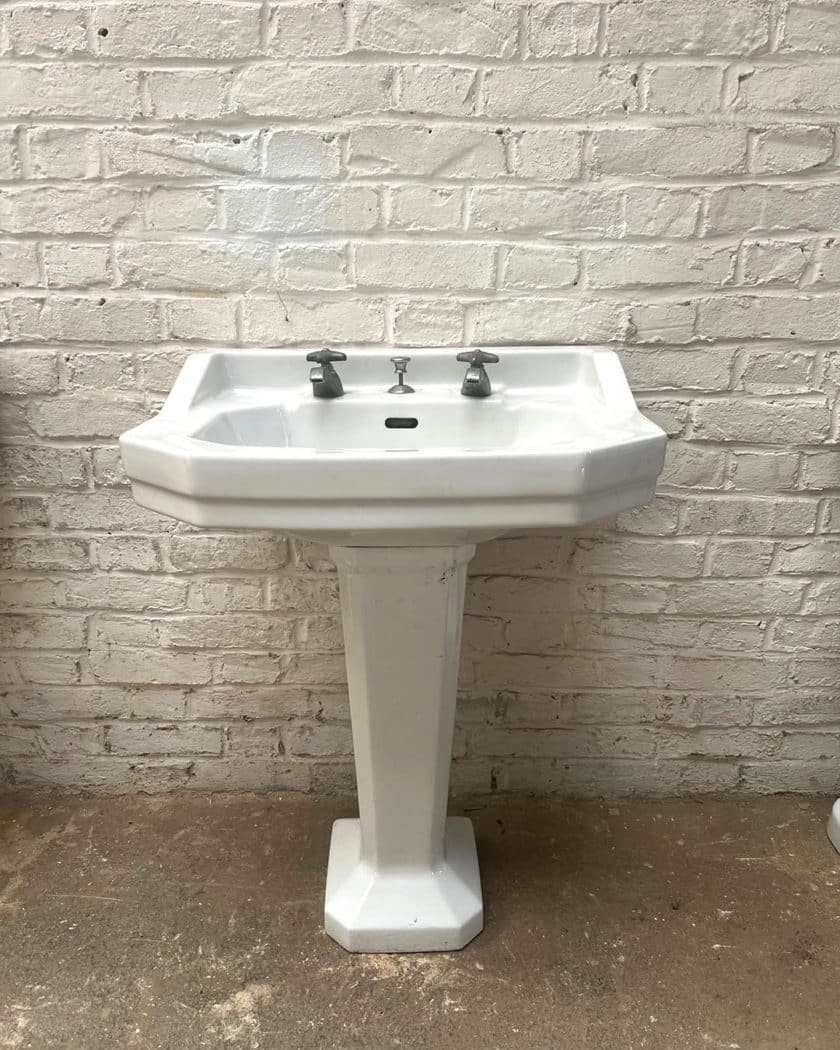 Antique art deco washbasins