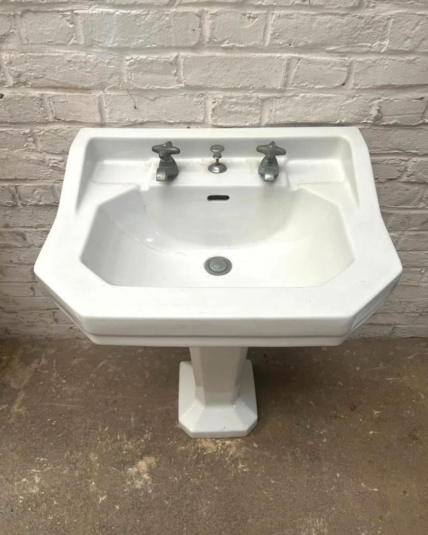 Antique art deco washbasins